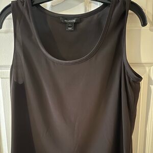 St John silk shell in Mahogany brown size 6.